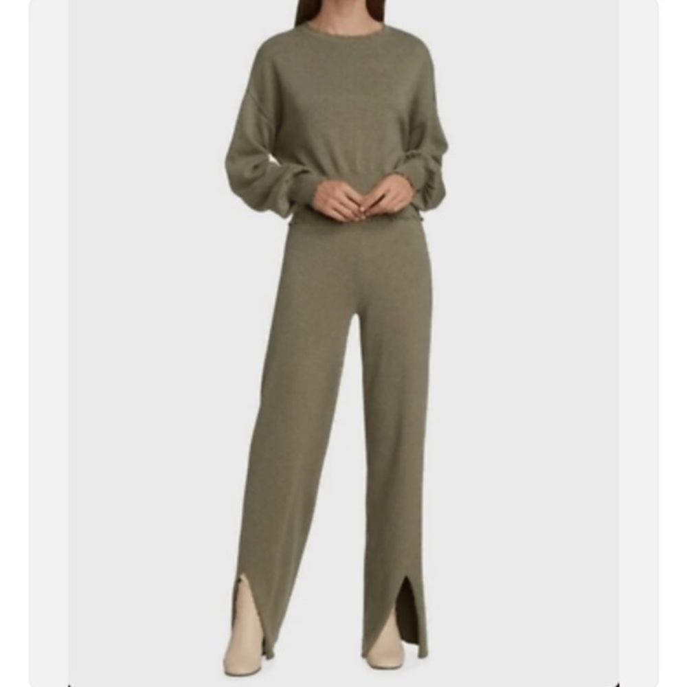 Anthropologie Philanthropy demo faro split wide leg pull on cotton blend pants
